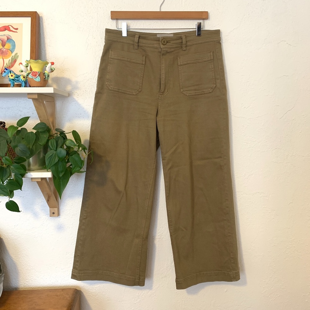 Everlane Patch Pocket Wide Leg Crop Pants